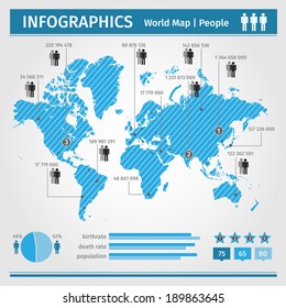 Infographic. population of people. vector.