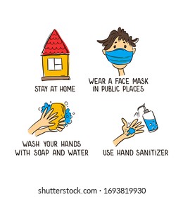 Infographic poster about virus. Vector illustration