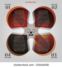 Infographic, Presentation Four Options- Illustration