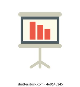 infographic presentation office object instrument icon. Isolated and flat illustration