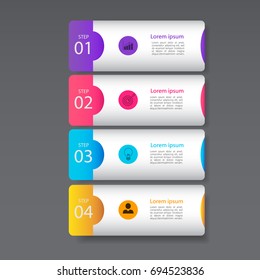 infographic presentation template design,Business concept with 4 steps or processes,can be used for workflow layout, diagram, website,corporate report,advertising, marketing etc.