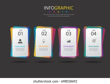  infographic presentation template design,Business concept with 4 steps or processes,can be used for workflow layout, diagram, website,corporate report,advertising, marketing etc.