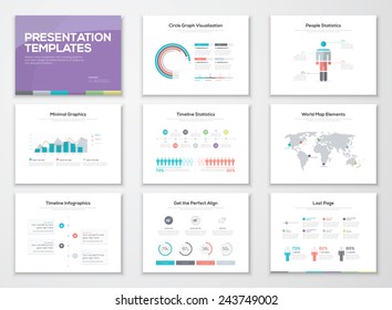 Infographic Presentation Templates Business Brochures Information Stock ...