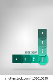 Infographic presentations with text box. Annual cover design. Vector
