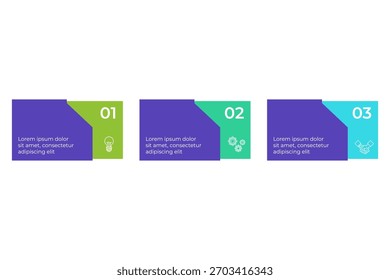 Infografía que presenta tres pasos distintos en un diseño claro. Cada sección utiliza colores vibrantes e iconos simples para mejorar la comprensión del proceso