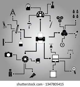 Infographic print template design.