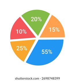 Infographic Infographic process chart, Set of infographic circular diagrams. Collection of round charts for business infographics. 