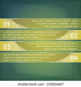 Infographic process transparent boards. Banner and label elements. Vector illustration