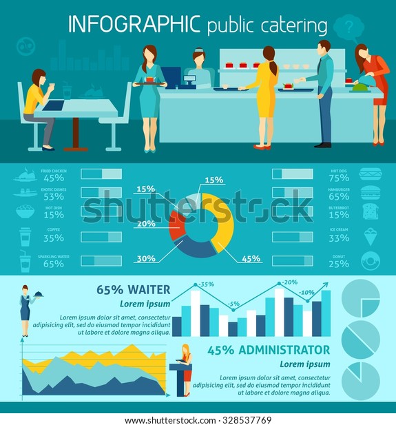 infographic-public-catering-charts-diagrams-graphs-vector-de-stock-libre-de-regal-as