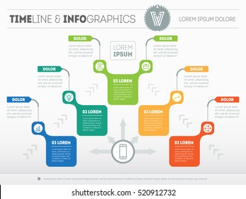 Infographic of purchase funnel. Vector presentation of business processes or sales funnel. Business plan. Abstract Web Template of a pyramidal chart, sales pipeline or diagram with icons and symbols.