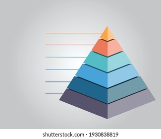 infographic pyramid chart for business template