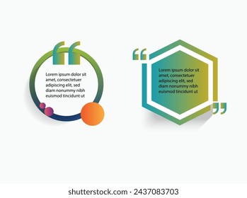 Infographic quote design art message information 2 style
