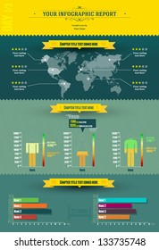 Infographic Report | Infogrpahic elements Editable EPS. 10 vector graphic
