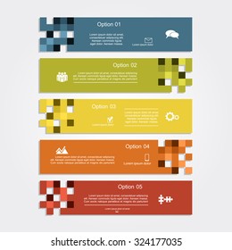Infographic report template layout. Vector illustration Eps