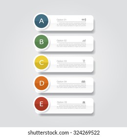 Infographic report template layout. Vector illustration Eps