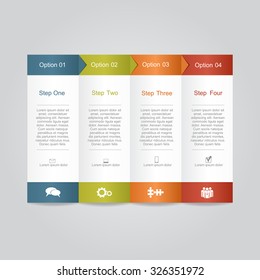 Infographic report template layout. Vector illustration Eps