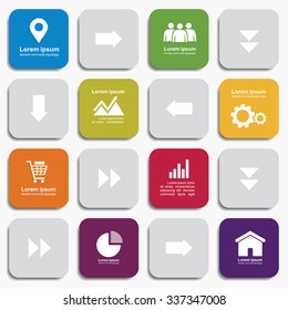 Infographic report template with place for your text. Vector illustration