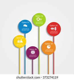 Infographic report template with place for your data. Vector illustration