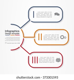 Infographic report template with place for your data. Vector illustration