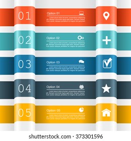 Infographic report template with place for your data. Vector illustration