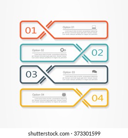 Infographic report template with place for your data. Vector illustration