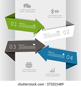 Infographic report template with place for your data. Vector illustration