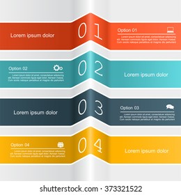 Infographic report template with place for your data. Vector illustration