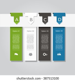 Infographic report template with place for your data. Vector illustration.