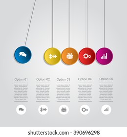 Infographic report template with place for your data. Vector illustration.