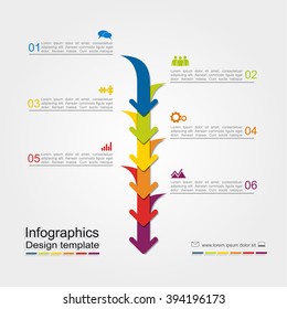 Infographic report template with place for your data. Vector illustration.
