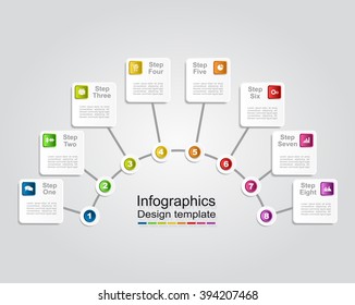 Infographic report template with place for your data. Vector illustration.