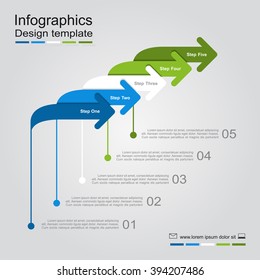 Infographic report template with place for your data. Vector illustration.