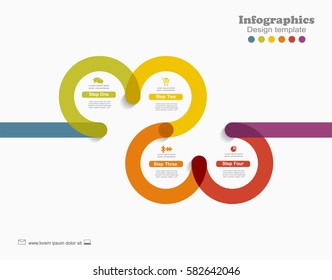 Infographic report template with place for your data. Vector illustration.