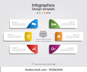 Infographic report template with place for your data. Vector illustration.