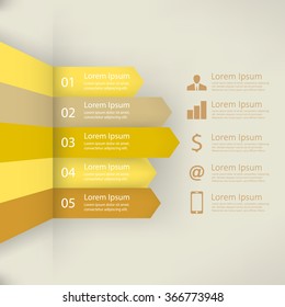 Infographic report template, vector illustration