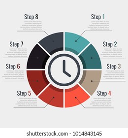 Infographic. Round graphic.