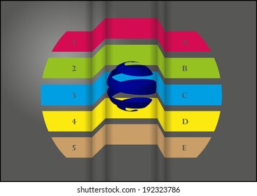 Infographic with round shape