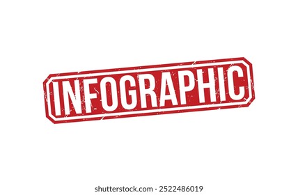 Infografik-Gummistempel auf weißem Hintergrund. Infografik-Stempel.