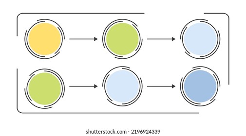 Infographic Schemes Templates Elements Business Process Stock Vector ...
