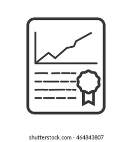 infographic seal document paper icon. Isolated and flat illustration. Vector graphic