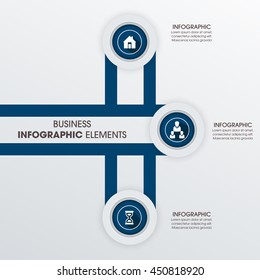 Infographic Semicircle template colourful lines with text areas on seven positions