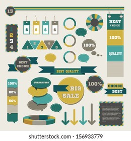 Infographic set collection. Vector illustration.