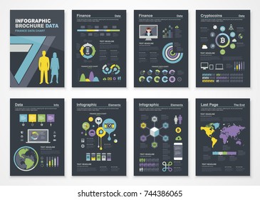 Infographic Set Dark 001