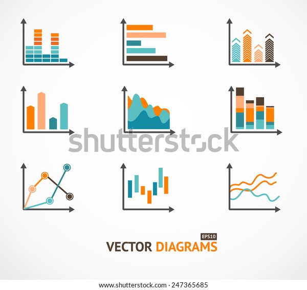 Infographic Set Elements Graph Charts Diagrams Stock Vector (Royalty ...