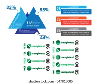 Infographic set Vector illustration. can be used for workflow layout, banner, diagram, number options, step up options, web design.
