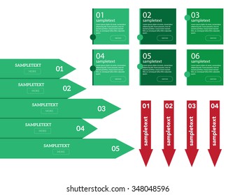 Infographic set Vector illustration. can be used for workflow layout, banner, diagram, number options, step up options, web design.

