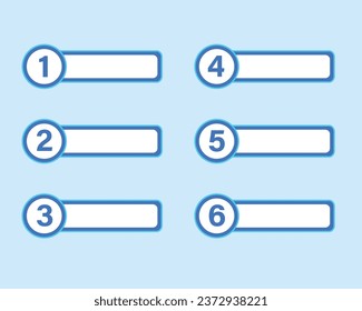 Infographic with several number sequences