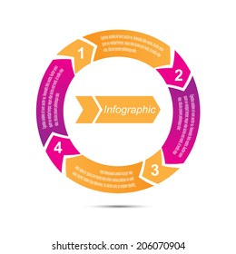  Info-graphic in shape circle. Idea to display, ranking and statistics.