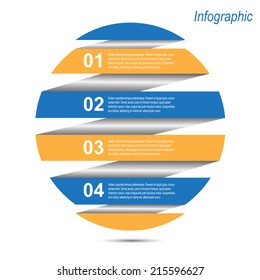 Info-graphic in shape circle. Idea to display, ranking and statistics.