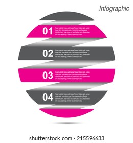 Info-graphic in shape circle. Idea to display, ranking and statistics.